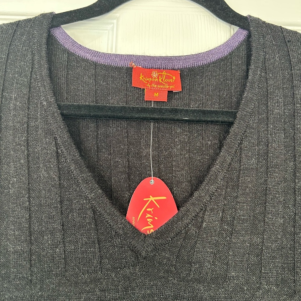 Krimson Klover Charcoal “Curves Ahead” Knit Dress NWT - Picture 4 of 7